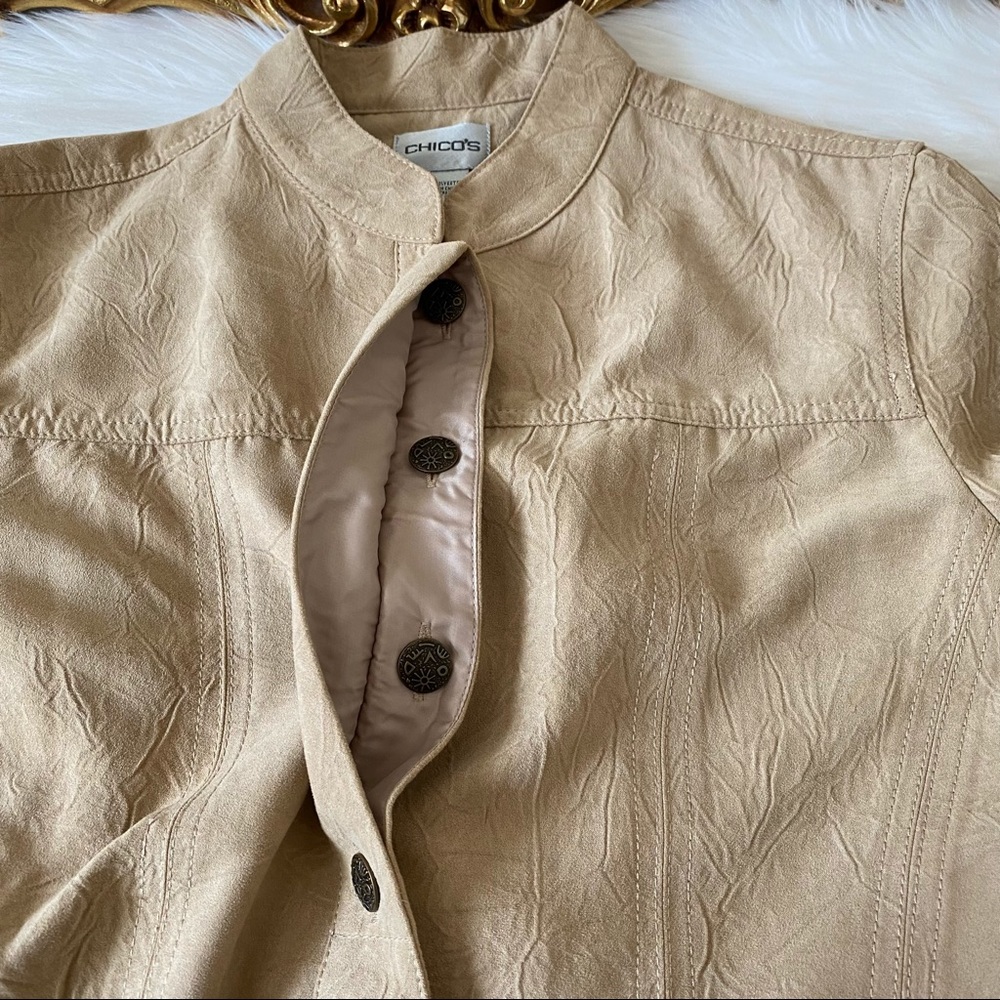 Chico’s Tan Button Down Jacket - image 4